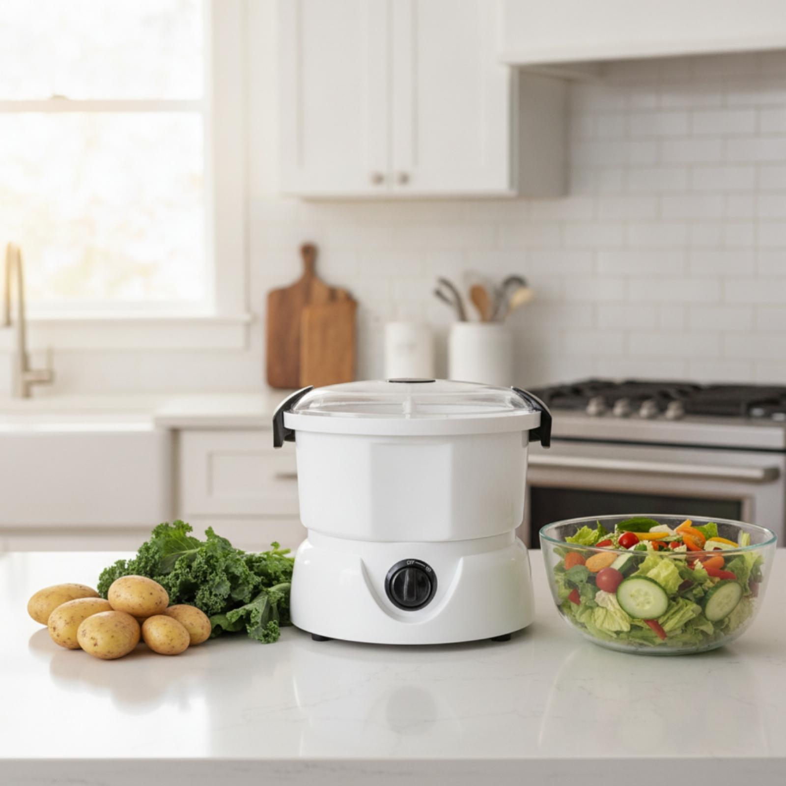 Meal Prep Potatoes - 自動ポテト皮むき機 コンパクトポテトピーラー ドーム型蓋付き 家庭料理、食事の準備、キッチン用