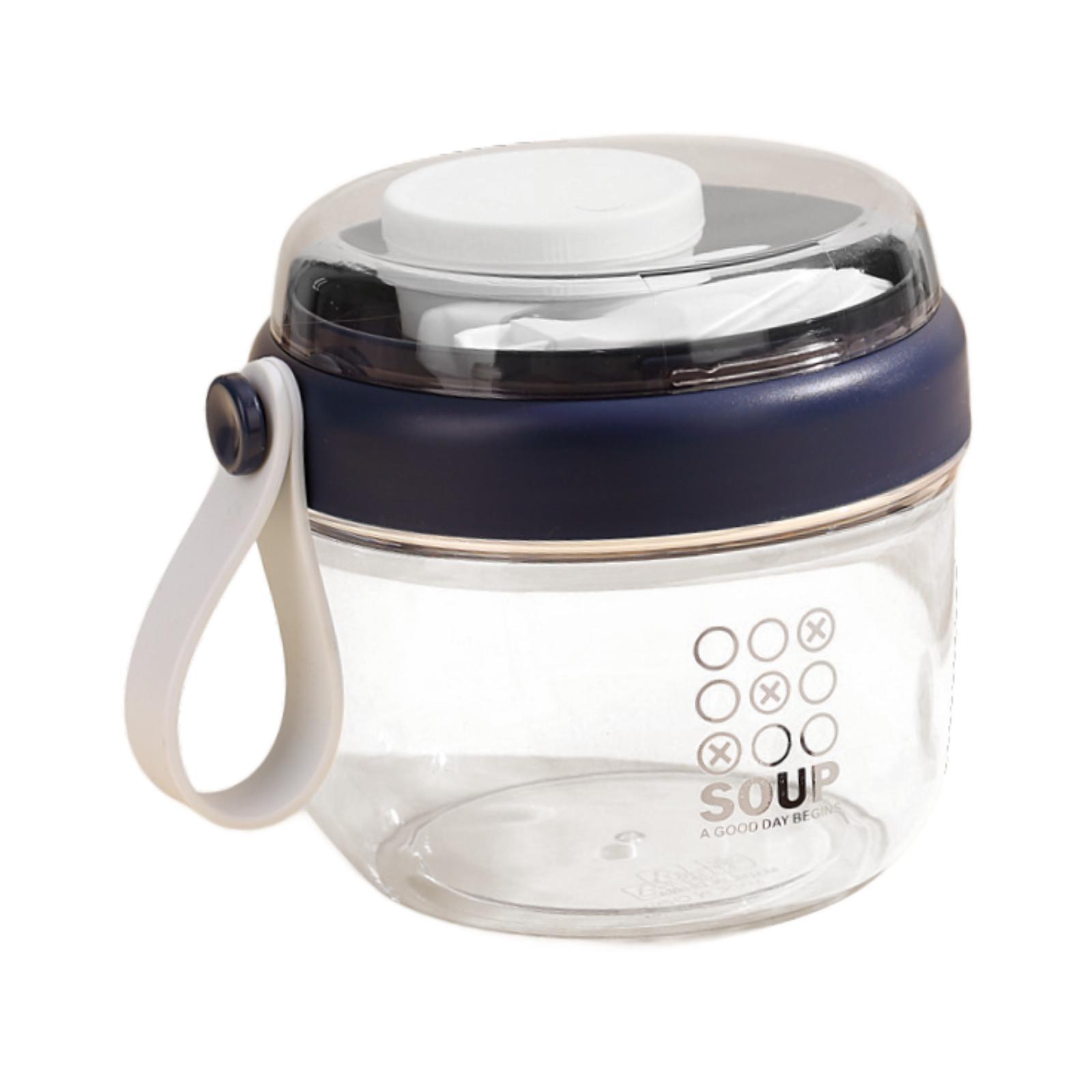Meal Prep Yogurt Containers - 持ち運びに便利な蓋とスプーン付きの再利用可能なオートミール・ヨーグルト・シリアル容器、食事準備用サラダカップ
