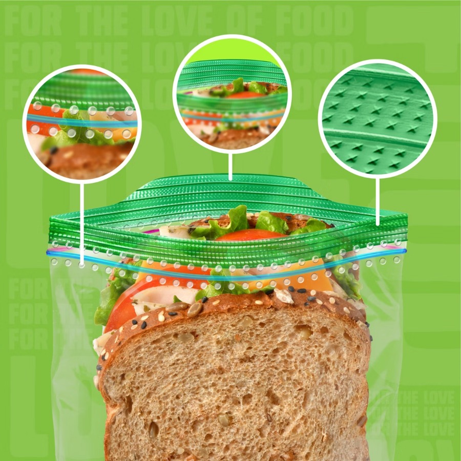 Meal Prep Fit - 学校給食や食事の準備用サンドイッチバッグ - 105枚入り ​