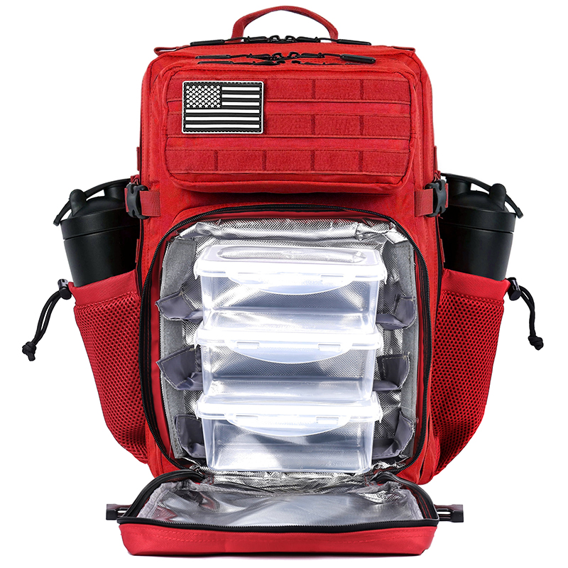 Meal Prep Fit - 45L 食事準備管理バックパックジム戦術防水断熱ランチクーラーバッグハイキングキャンプ旅行リュックサック