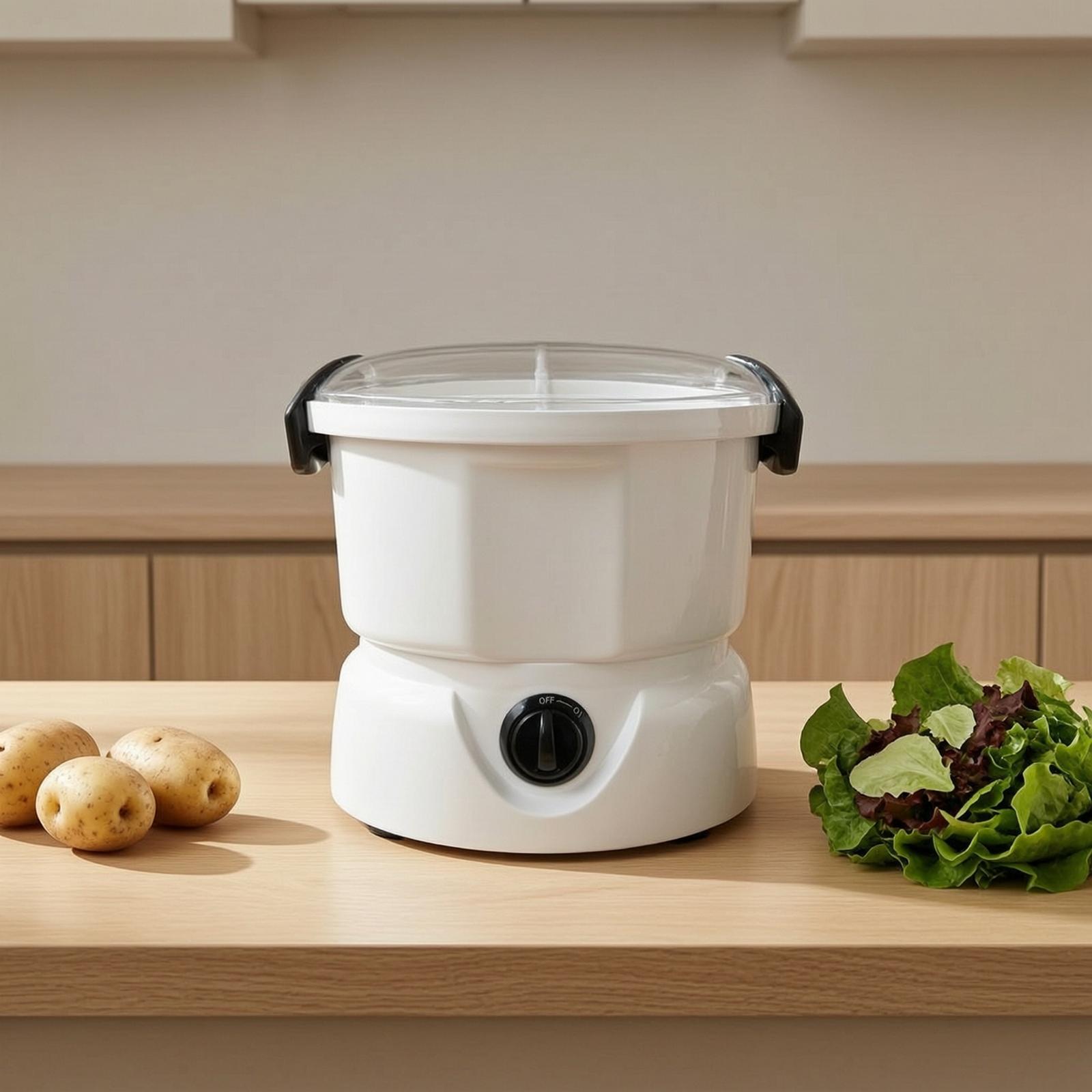 自動ポテト皮むき機 コンパクトポテトピーラー ドーム型蓋付き - Meal Prep Potatoes のレビューと価格