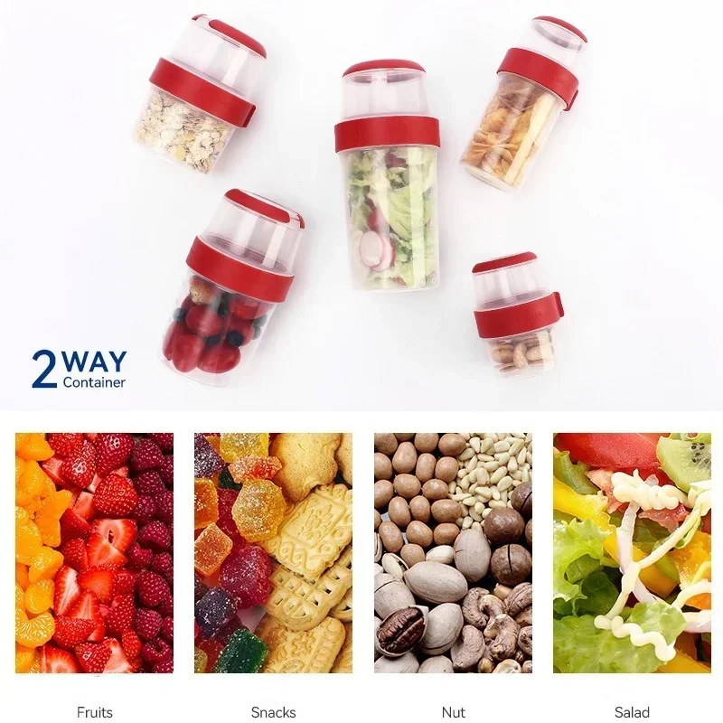 2層密閉型クリスパーボックス、コンパートメント付き、オートミ - Meal Prep Yogurt Containers のレビューと価格