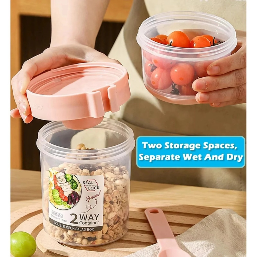 ポータブルサラダカップ朝食カップ食品分層ヨーグルトシリアルオ - Meal Prep Yogurt Containers のレビューと価格