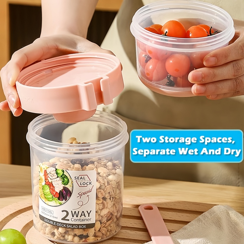 ポータブルサラダカップ ダブルオートミールカップ ヨーグルト - Meal Prep Yogurt Containers のレビューと価格