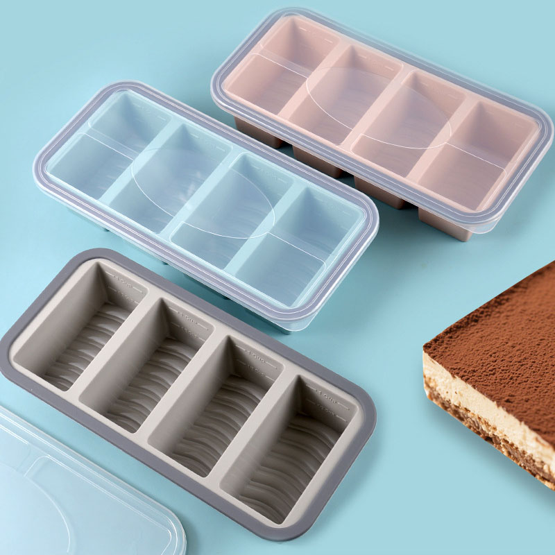 2～3ピースシリコン製冷凍トレイ型（蓋付き）、保存容器、スー - Meal Prep Chia Pudding のレビューと価格