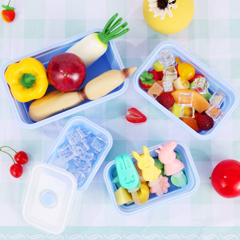4PS 折りたたみ式食品保存容器 蓋と通気口付き、キッチンス - Meal Prep Chia Pudding のレビューと価格