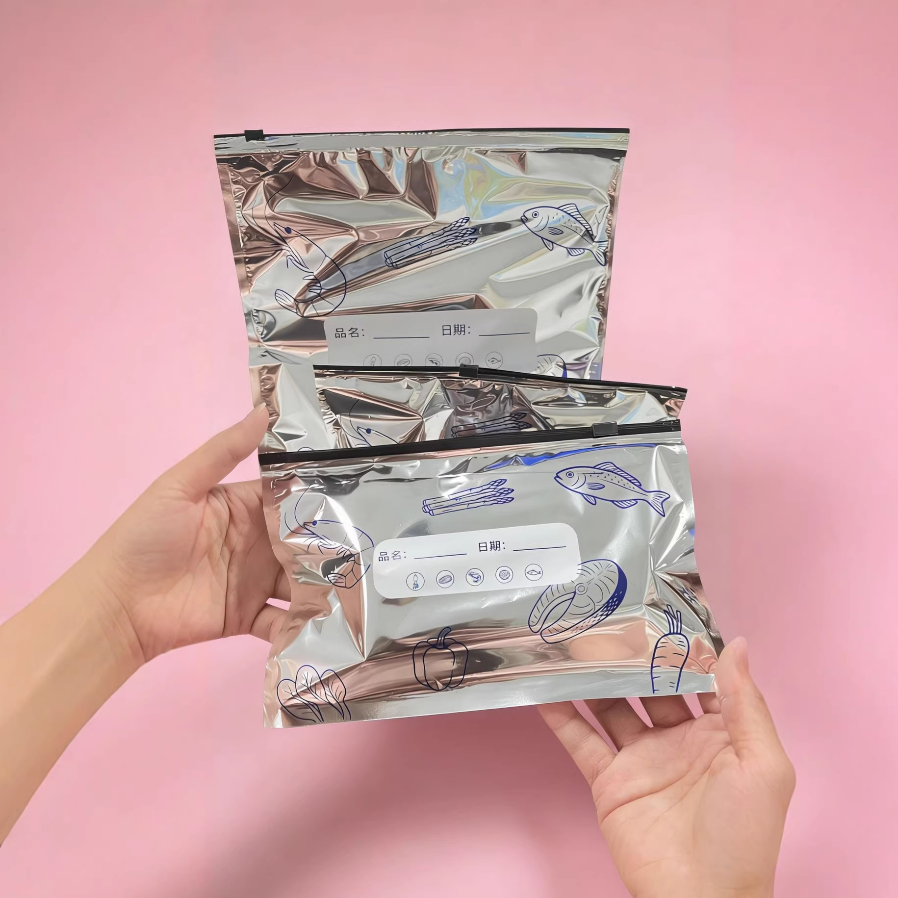 48個入りシルバーキッチン収納バッグ – 密封ジッパー付きア - Meal Prep Fit のレビューと価格