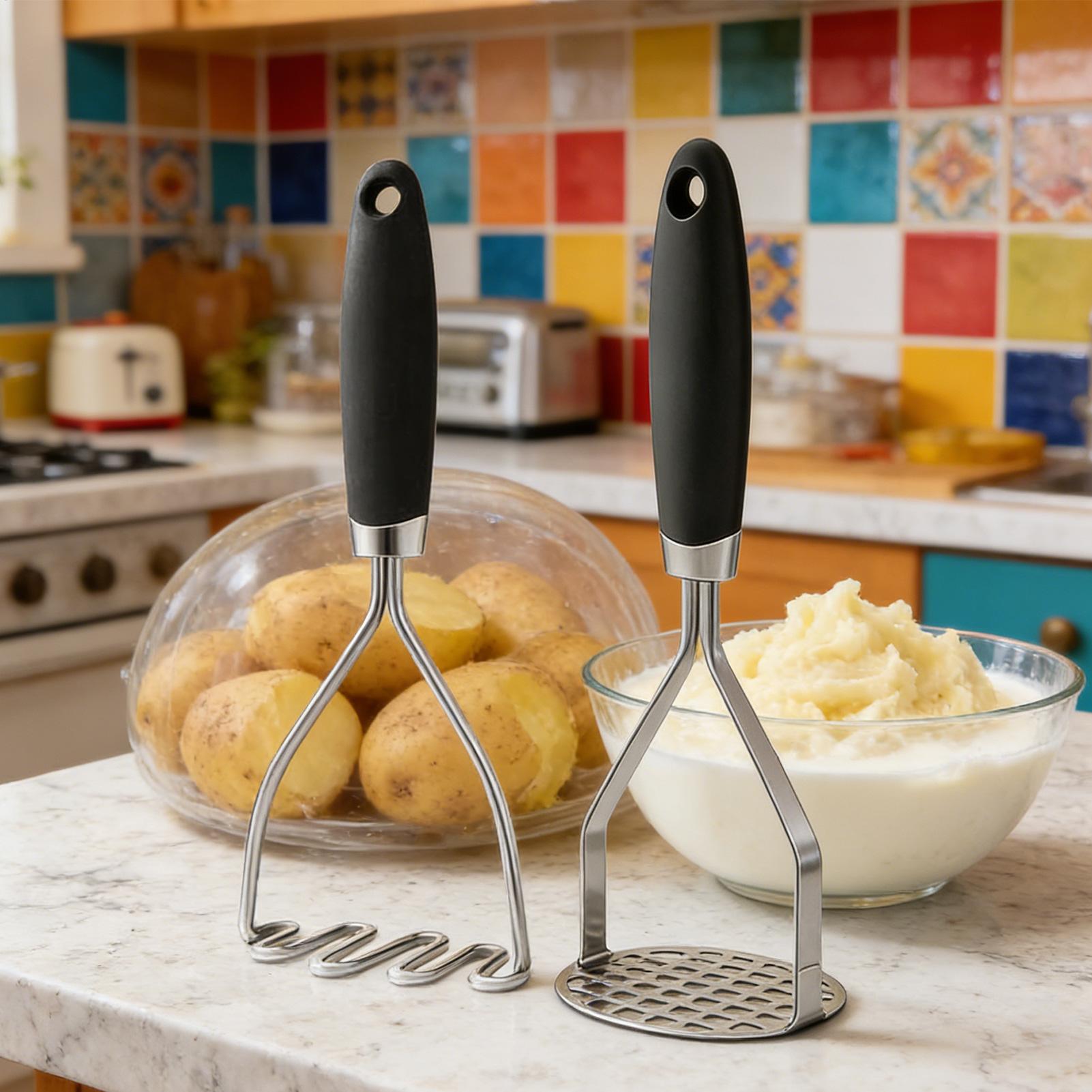 マッシュポテトマッシャー キッチン豆プレスツール ステンレス - Meal Prep Potatoes のレビューと価格