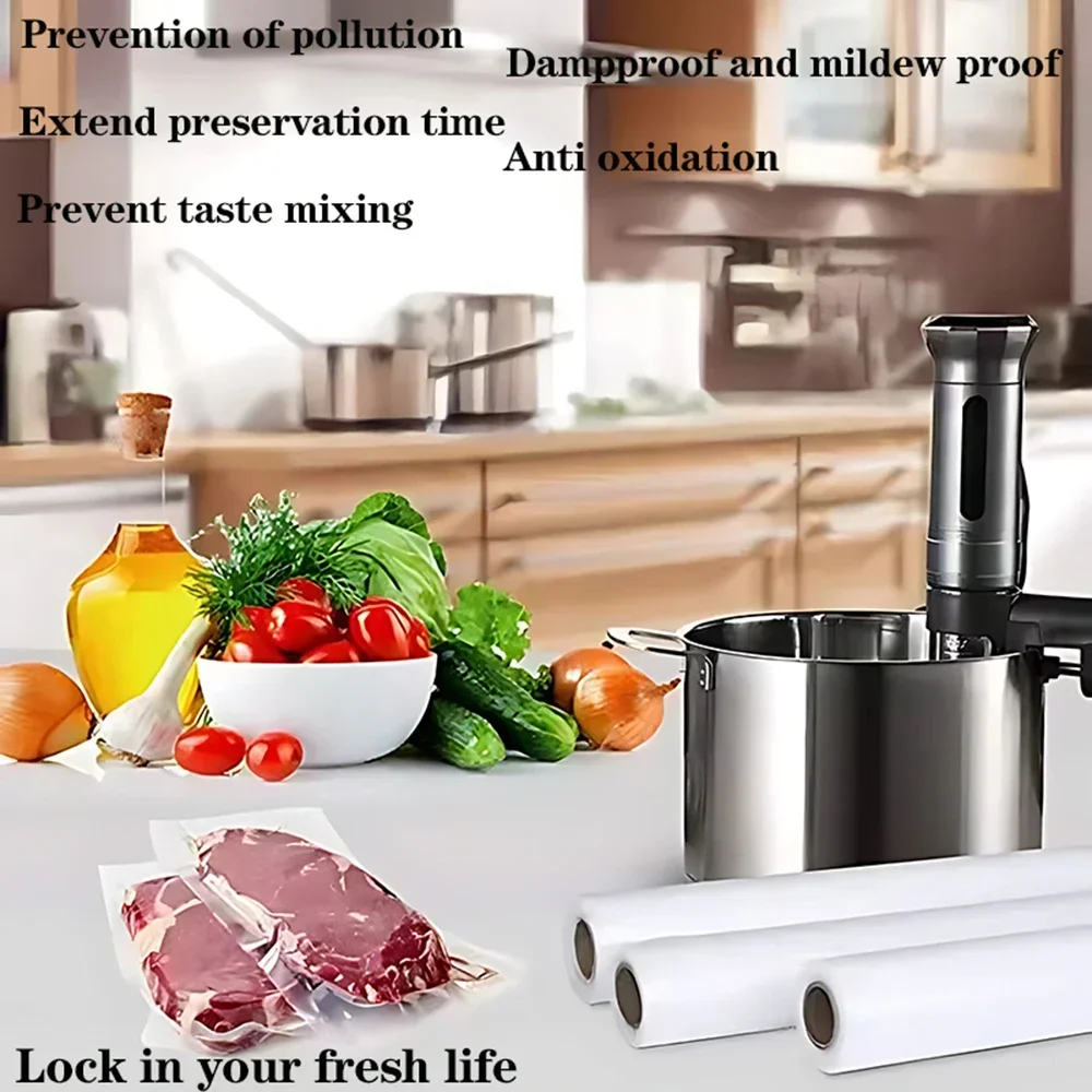 食品用真空バッグ1ロール、真空食品保存バッグ、BPAフリー、 - Meal Prep Fit のレビューと価格