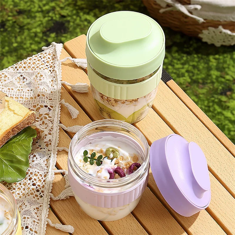 480/570 ミリリットル朝食カップポータブルオートミール - Meal Prep Yogurt Containers のレビューと価格