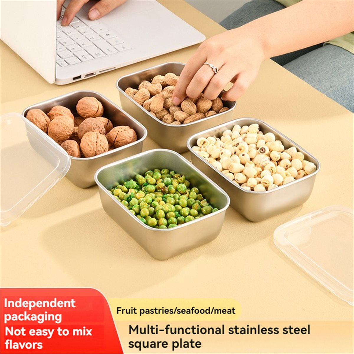 【AT48】冷蔵庫用スタッカブルフードコンテナ 新登場！食材 - Meal Prep Fit のレビューと価格